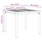 Preview: 3-teiliges Garten-Ess Set Schwarz und Holz Metall und Holz