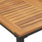 Preview: 5-teiliges Garten Essset Schwarz, Braun Metall, Holz Langlebig