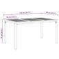 Preview: Garten Essgruppe Set aus 5 Grau, Naturholz Metall Robust