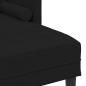 Preview: 2-teiliges Sofa Set mit Kissen aus schwarzem Stoff