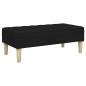 Preview: Sofa Set mit Kissen 2 pcs Schwarz Polyester