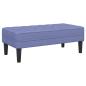 Preview: 2-teiliges Sofa Set mit Kissen Jeans Blau Stoff