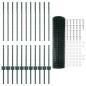 Preview: Eurozaun-Set Set aus 2 Grün Metall 25 x 1 m Zaun Langlebig