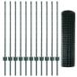 Preview: Eurozaun-Set Set aus 2 Grün Metall 25 x 1 m Zaun Langlebig