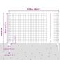 Preview: Gartenzaunrolle Set aus 2 Grün Pulverbeschichteter Stahl