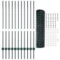 Preview: Gartenzaunrolle Set aus 2 Grün Pulverbeschichteter Stahl