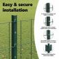 Preview: Euro-Zaun Set 2er Set Grün Pulverbeschichteter Stahl 25 x 1,2 m