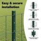 Preview: Euro-Zaun mit Pfosten 25 x 1,2 m PVC-beschichteter Stahl Grün