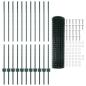 Preview: Gartenzaunset Set von 2 Grün PVC-beschichtetes Metall