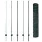 Preview: Gartenzaun Set Set von 2 Grün Metall 10 x 1,5 m Langlebig