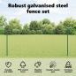 Preview: Euro-Zaun mit Pfosten 25 x 1 m PVC-beschichteter Stahl Grün
