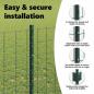 Preview: Euro-Zaun mit Pfosten 25 x 1 m PVC-beschichteter Stahl Grün