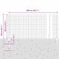 Preview: Gartenzaun Set 2er Pack Grau Metall 10 x 1 m Langlebig