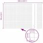 Preview: Gartenzaun Set 2er Pack Grau Metall 10 x 1 m Langlebig