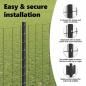 Preview: Gartenzaunset 2er Set Grau Metall Standard Langlebig
