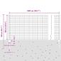 Preview: Gartenzaunset 2er Set Grau Metall 10 x 1 m Robust Gartenzaun