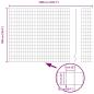 Preview: Gartenzaunset 2er Set Grau Metall 10 x 1 m Robust Gartenzaun