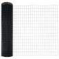 Preview: Gartenzaunset 2er Set Grau Metall 10 x 1 m Robust Gartenzaun