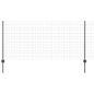 Preview: Euro-Zaun mit Pfosten 10 x 1 m PVC-beschichteter Stahl Grau