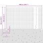 Preview: Gartenzaun-Rollensatz Set mit 2 Grau Metall 10 x 1,4 m