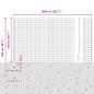 Preview: Graues Eurozaun-Set 2er-Pack Grau Metall mit PVC-Beschichtung