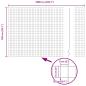 Preview: Graues Eurozaun-Set 2er-Pack Grau Metall mit PVC-Beschichtung