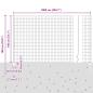 Preview: Gartenzaun Set 2-teilig Grau Metall 10 x 1,4 Meter
