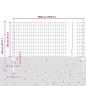 Preview: Euro Zaun Set aus 2 Grau Stahl 25 x 0,8 m Langlebig Zaun