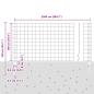 Preview: Gartenzaunset 2er Set Grau Pulverbeschichteter Stahl 25 x 1 m