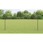 Preview: Gartenzaunset Set aus 2 Grau Pulverbeschichteter Stahl 10 x 1 m