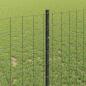 Preview: Gartenzaun Set 2er Set Grau Pulverbeschichteter Stahl 25 x 1 m