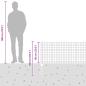 Preview: Euro-Zaunset Set von 2 Verzinkter Stahl 10 x 0,6 m Robust