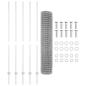 Preview: Gartenzaun Set Set aus 2 Verzinkter Stahl 10 x 1,5 m Langlebig