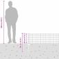 Preview: Set für Gartenzaun 2er Set Verzinkter Stahl 10 Meter lang