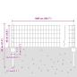 Preview: Set für Gartenzaun 2er Set Verzinkter Stahl 10 Meter lang