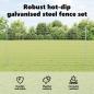 Preview: Gartenzaunrollen Set 2er Set Verzinkter Stahl 10 x 1,2 m