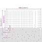 Preview: Gartenzaun-Set Set aus 2 Feuerverzinkter Stahl 10m x 0.8m