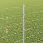 Preview: Euro-Zaun mit Pfosten 10 x 1 m Verzinkter Stahl Silber Netz