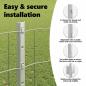 Preview: Gartenzaun-Roll-Set 2er Set Verzinkter Stahl 10 x 1,2 Meter
