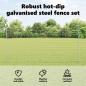 Preview: Gartenzaunrollen-Set Set aus 2 Verzinkter Stahl 10 x 1,5 m Robust
