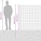 Preview: Gartenzaunrollen-Set Set aus 2 Verzinkter Stahl 10 x 1,5 m Robust