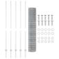 Preview: Gartenzaun Set Set aus 2 Verzinkter Stahl 10 x 1,6 m Langlebig