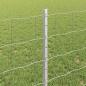 Preview: Euro-Zaun mit Pfosten 10 x 0,8 m Verzinkter Stahl Silber Netz