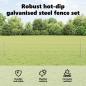 Preview: Gartenzaun Set Set aus 2 Feuerverzinktes Silber