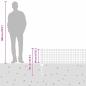Preview: Eurozaun Set aus 2 Verzinkter Stahl 25 x 0.4 m Robust Eurozaun