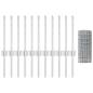 Preview: Eurozaun Set aus 2 Verzinkter Stahl 25 x 0.4 m Robust Eurozaun