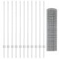 Preview: Gartenzaunset Set aus 2 Verzinkter Stahl 25 x 1,2 m Robuster