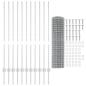 Preview: Gartenzaunset Set aus 2 Verzinkter Stahl 25 x 1,2 m Robuster