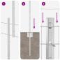 Preview: Gartenzaunset Set aus 2 Verzinkter Stahl 25 x 1,2 m Robuster