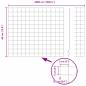 Preview: Euro-Zaun Set von 3 Verzinkter Stahl 50 x 0,4 m Robust
